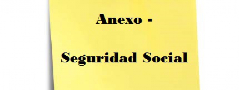 Anexo Circular – Seguridad Social – BASES Y TIPOS COTIZACION