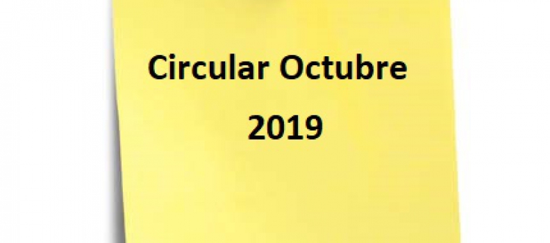 CIRCULAR OCTUBRE 2019
